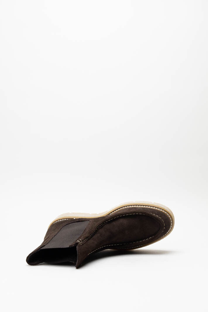 Donkerbruin Enkellaars plat image