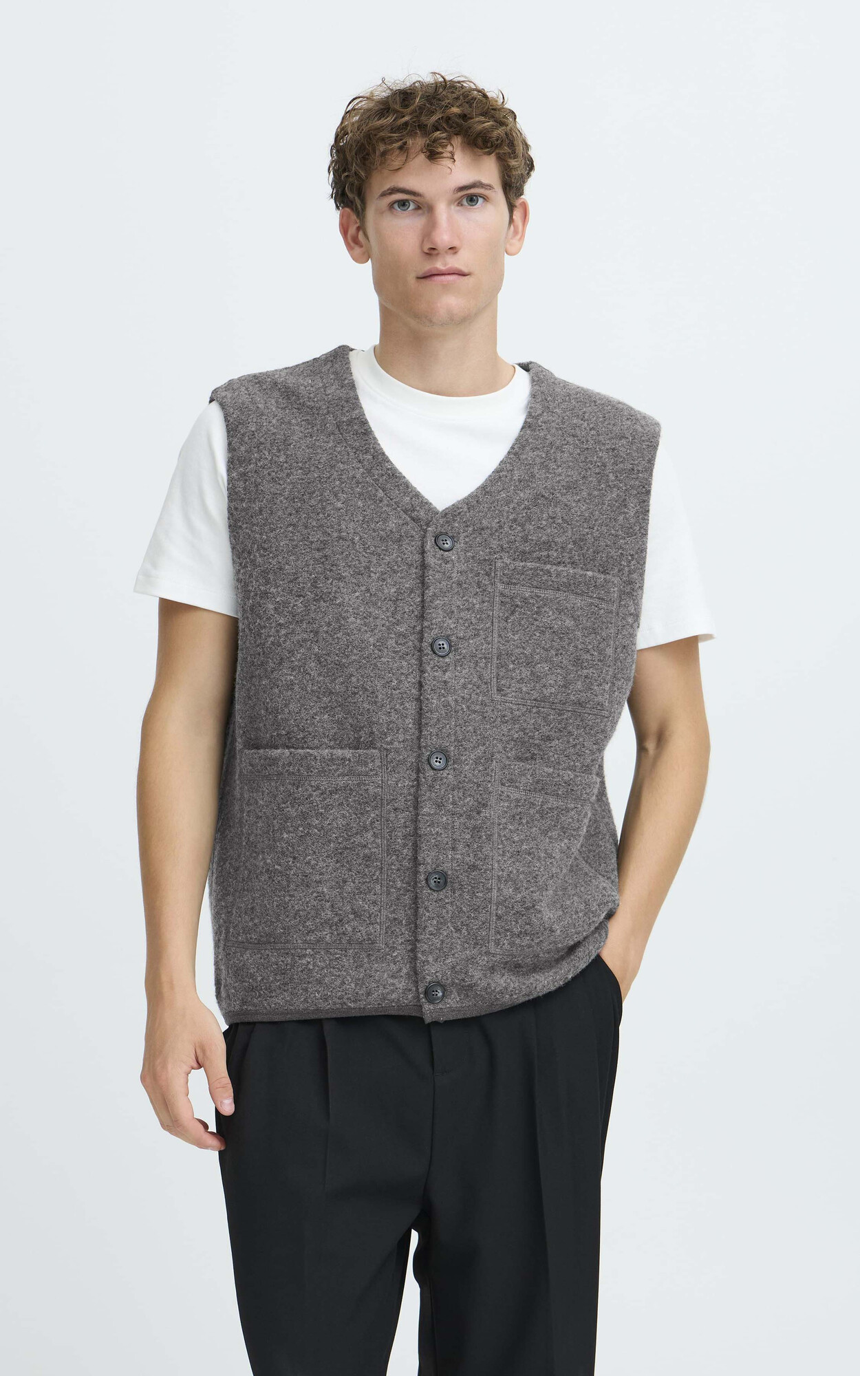 Grijs Gilet