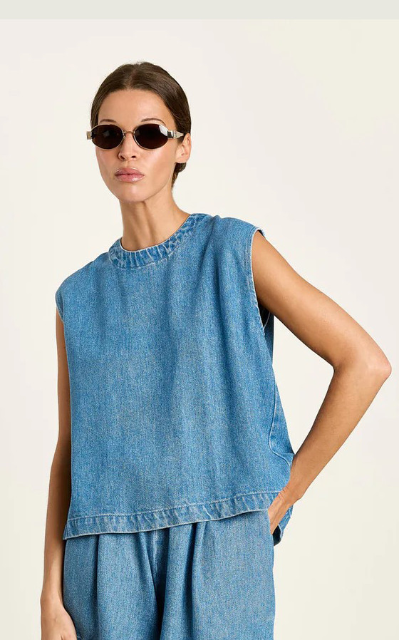 Blauw T-shirt/top