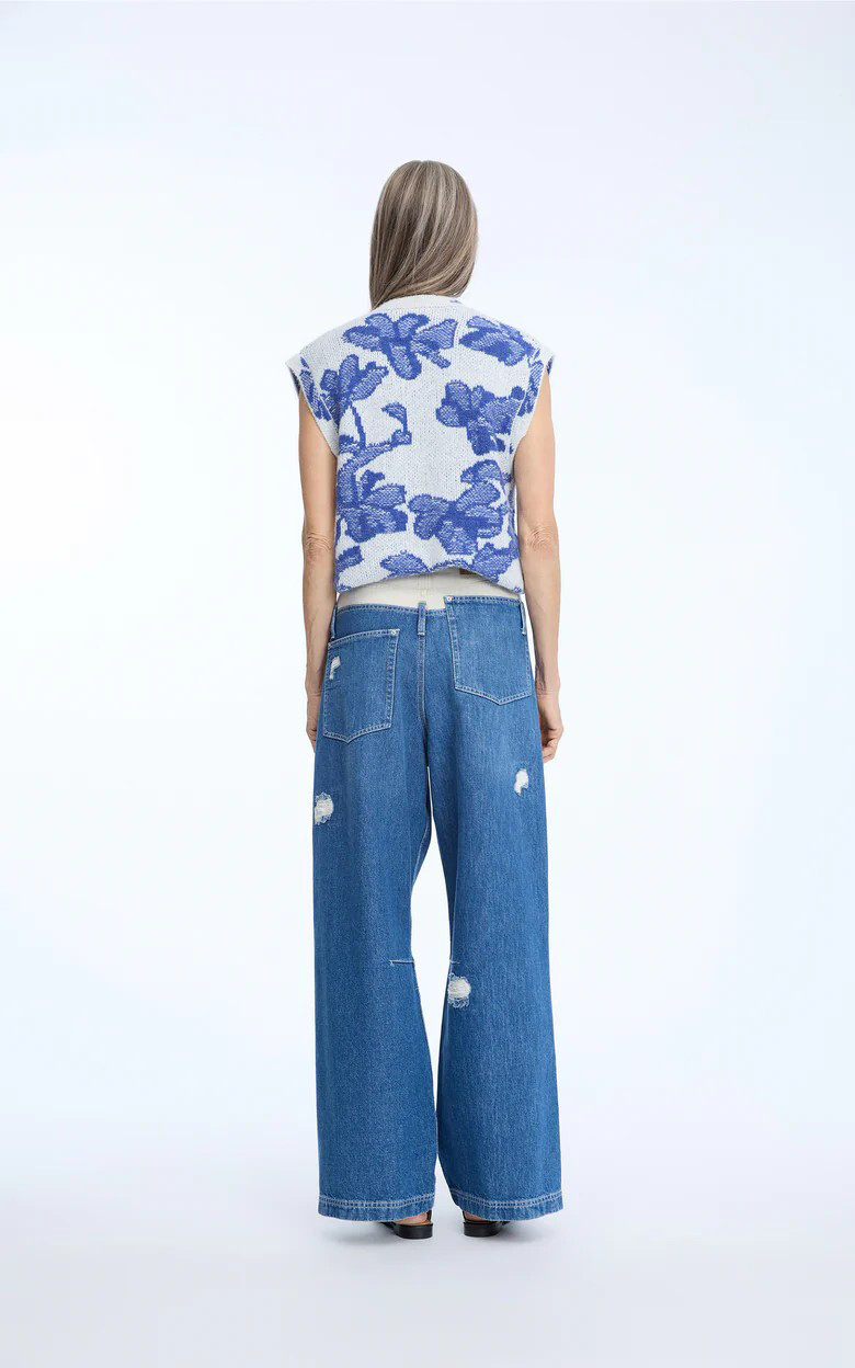 Blauw Debardeur