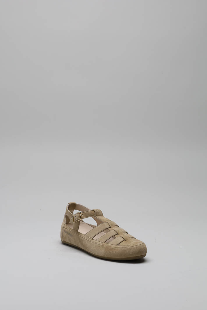 zoom in on Beige Sandaal plat image Beige Sandaal plat image