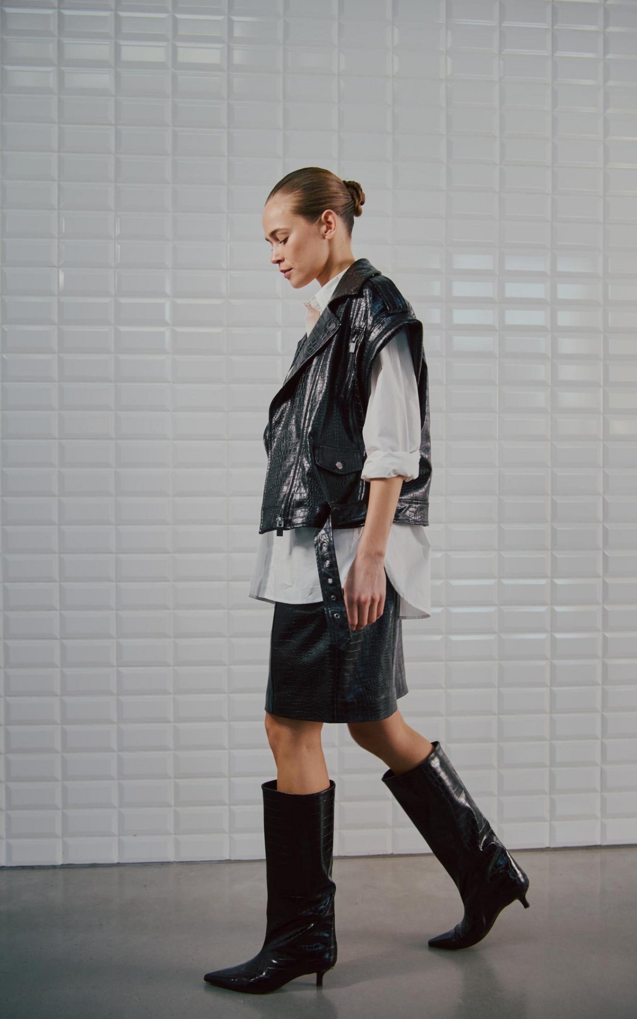 Zwart Vest mouwloos image
