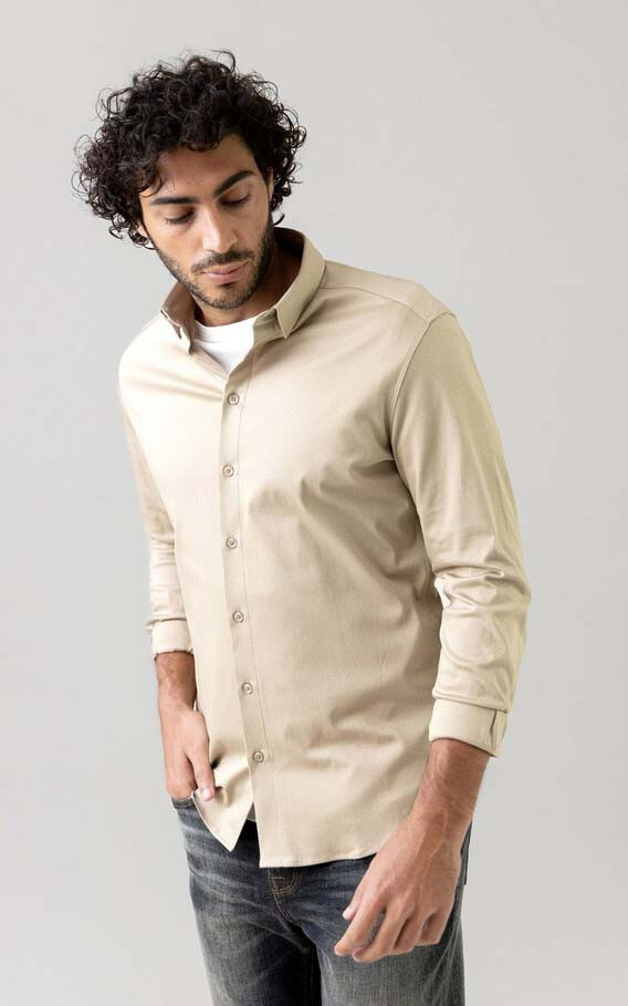 Beige Hemd