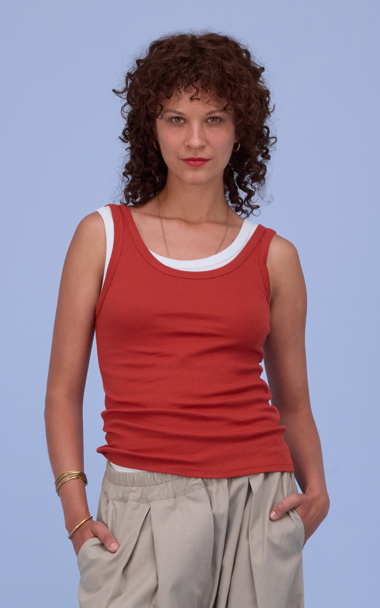 Roestbruin T-shirt/top