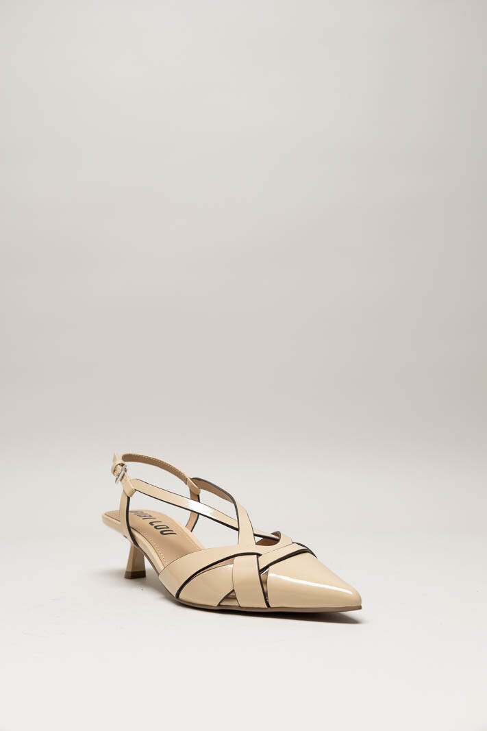 Nude Sandaal hak
