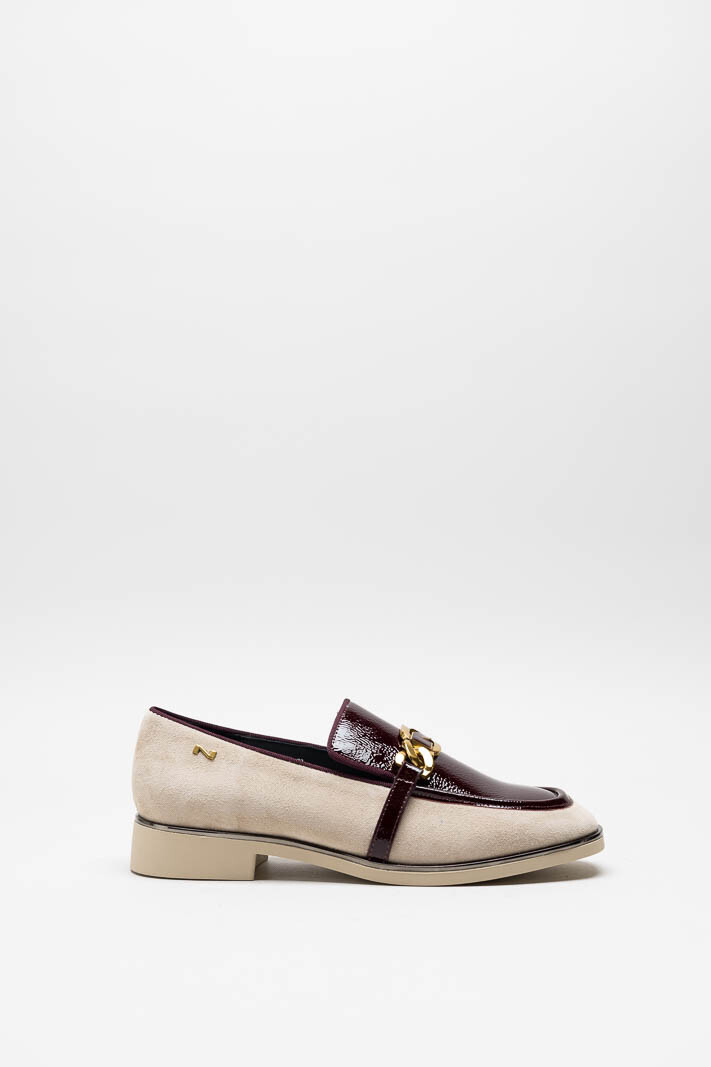 Lichtbeige Mocassin