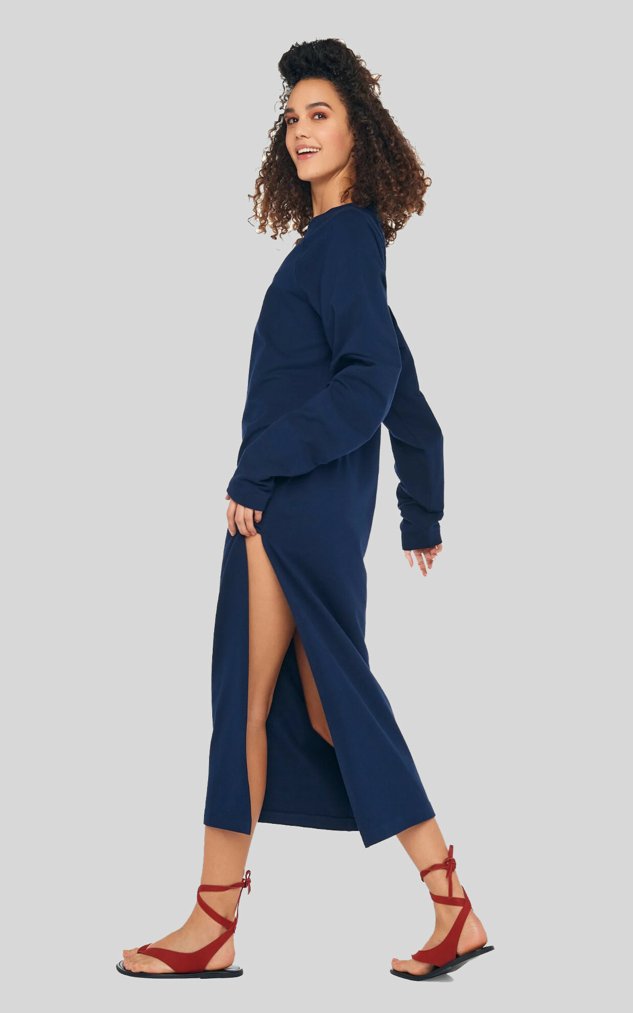 zoom in on Donkerblauw Jurk image Donkerblauw Jurk image