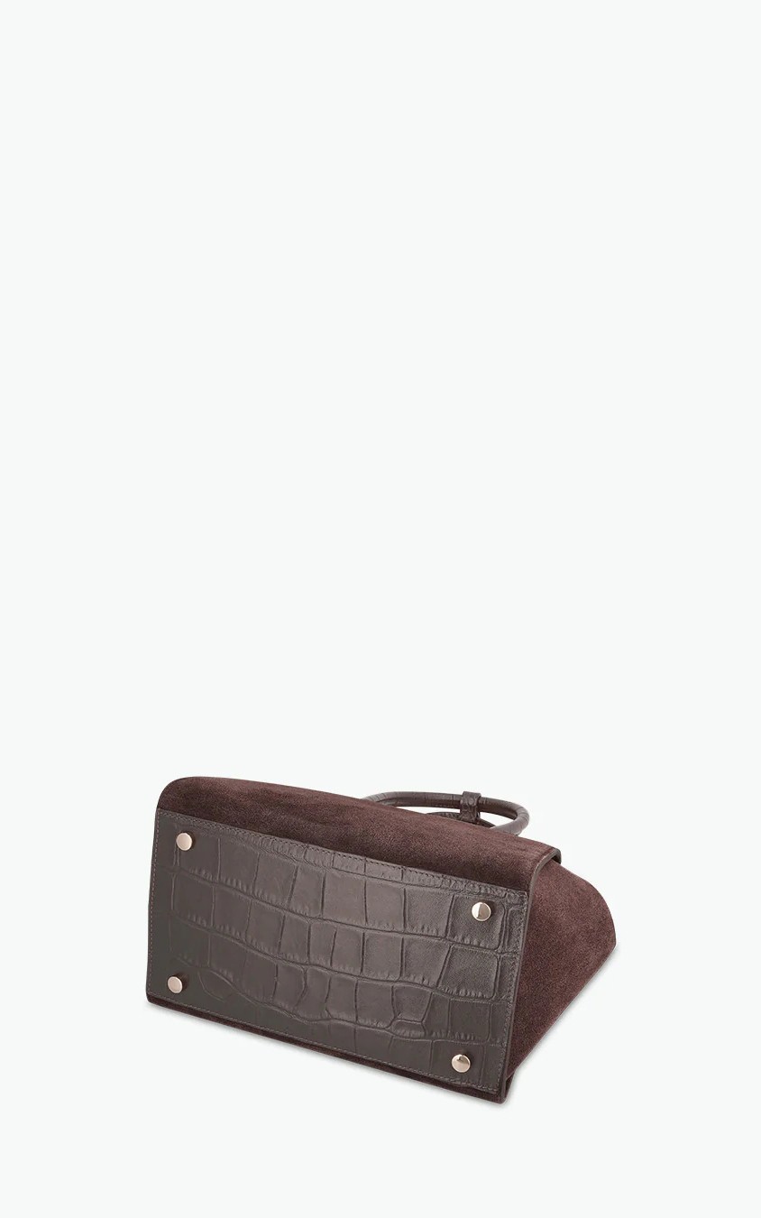 Donkerbruin Handtas image