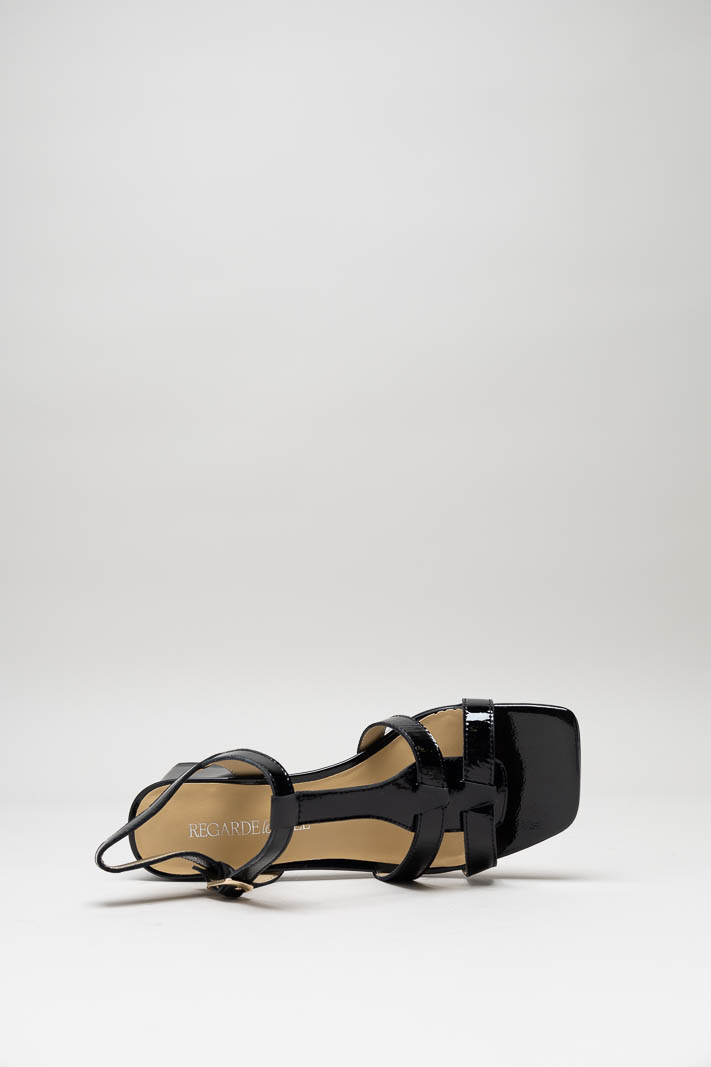 Zwart Sandaal hak image