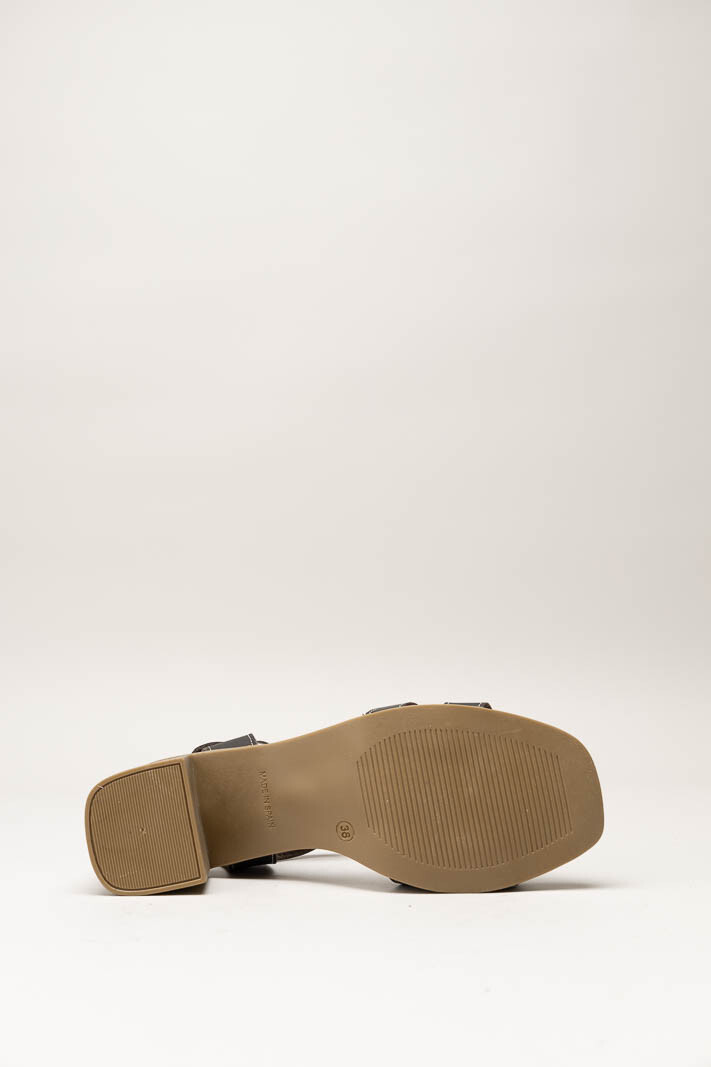 Donkerbruin Sandaal hak image