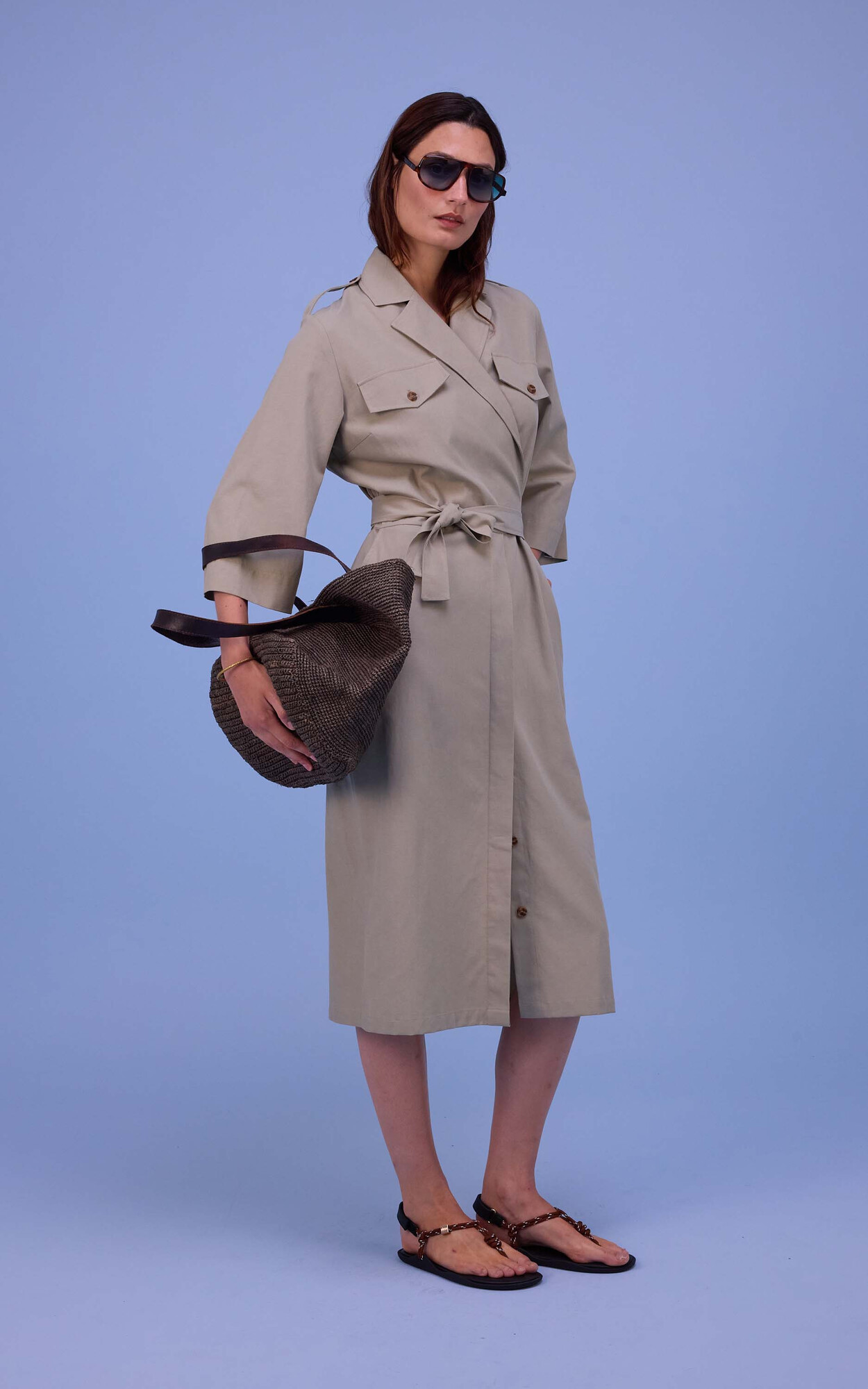 Beige Jurk image