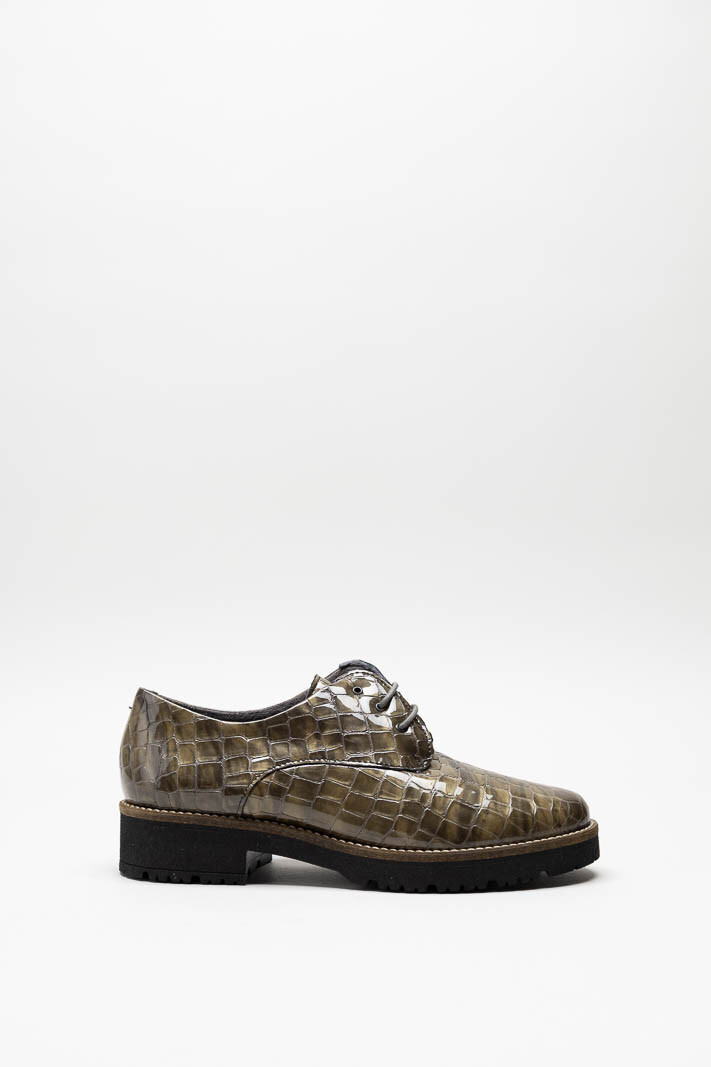 Kaki Veterschoen Kaki Veterschoen