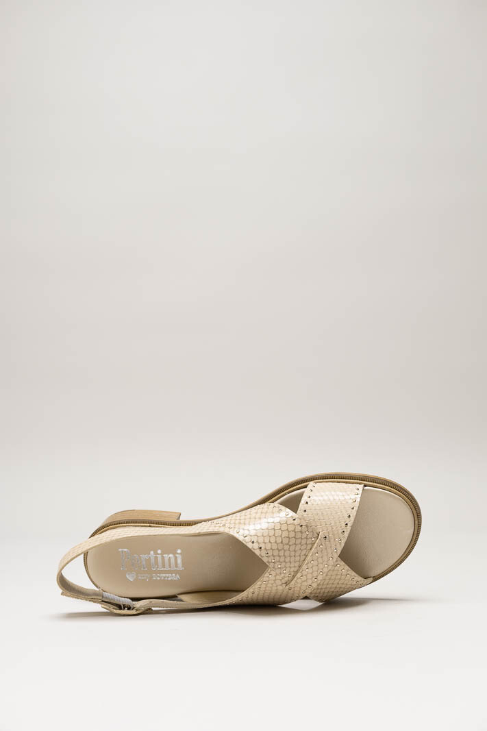 Beige Sandaal hak image