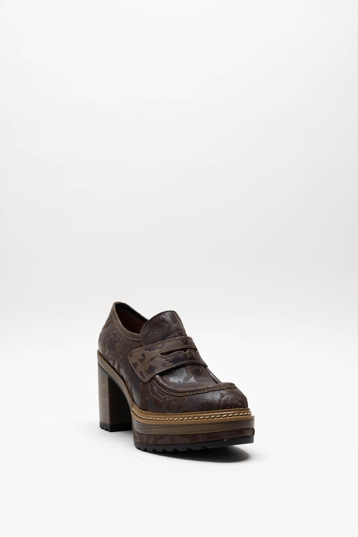 Donkerbruin Mocassin hak
