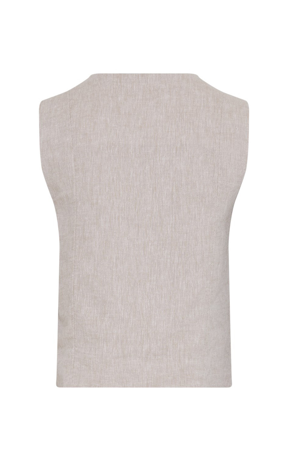 Beige Vest mouwloos