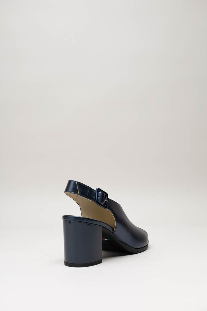 Donkerblauw Sandaal hak image