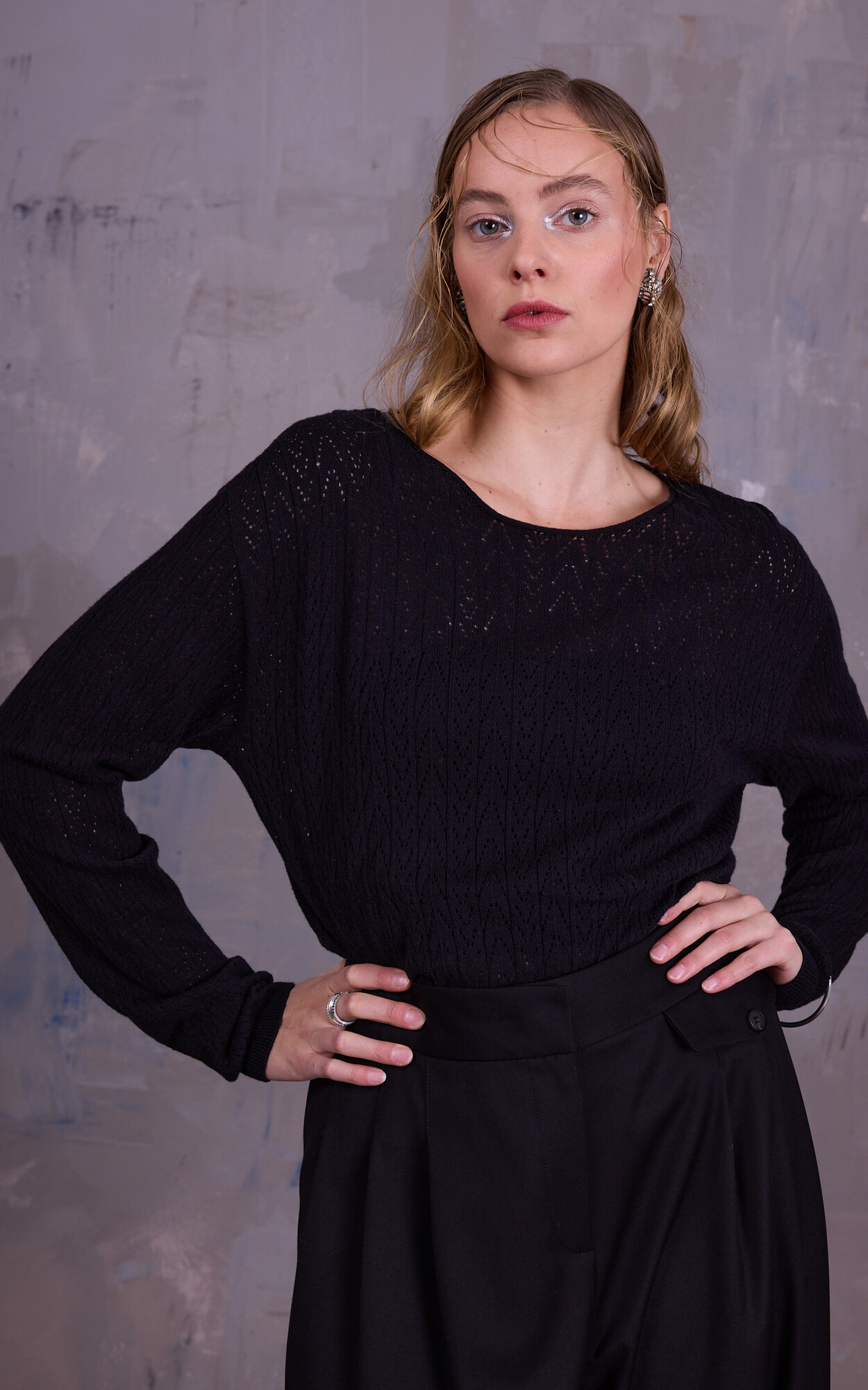Zwart Sweater/trui