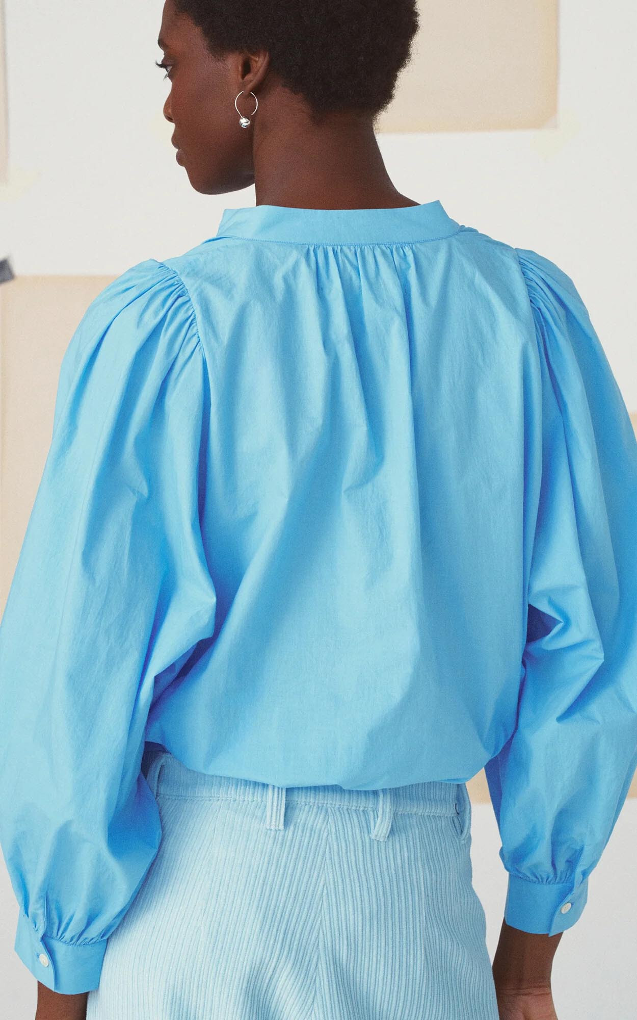 Lichtblauw Blouse