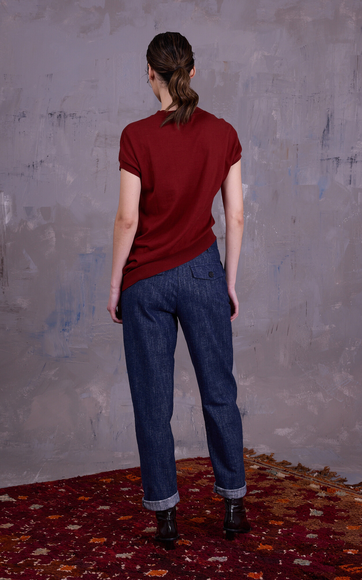 Roestbruin T-shirt/top
