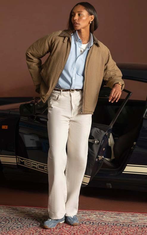 Beige Jas