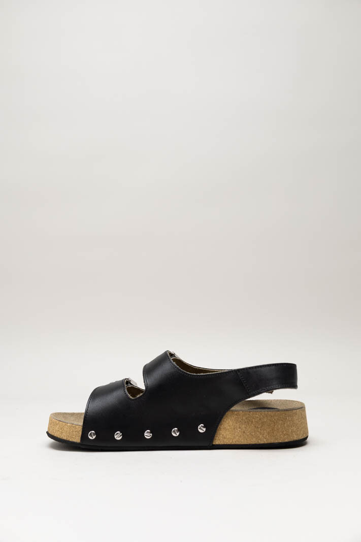 Zwart Sandaal plat image