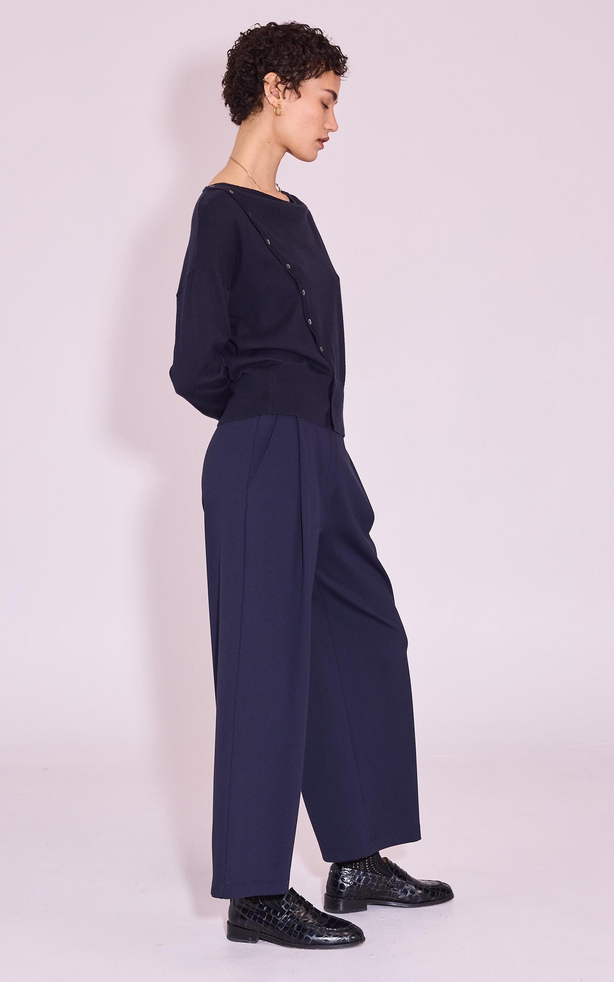 Donkerblauw Trui image