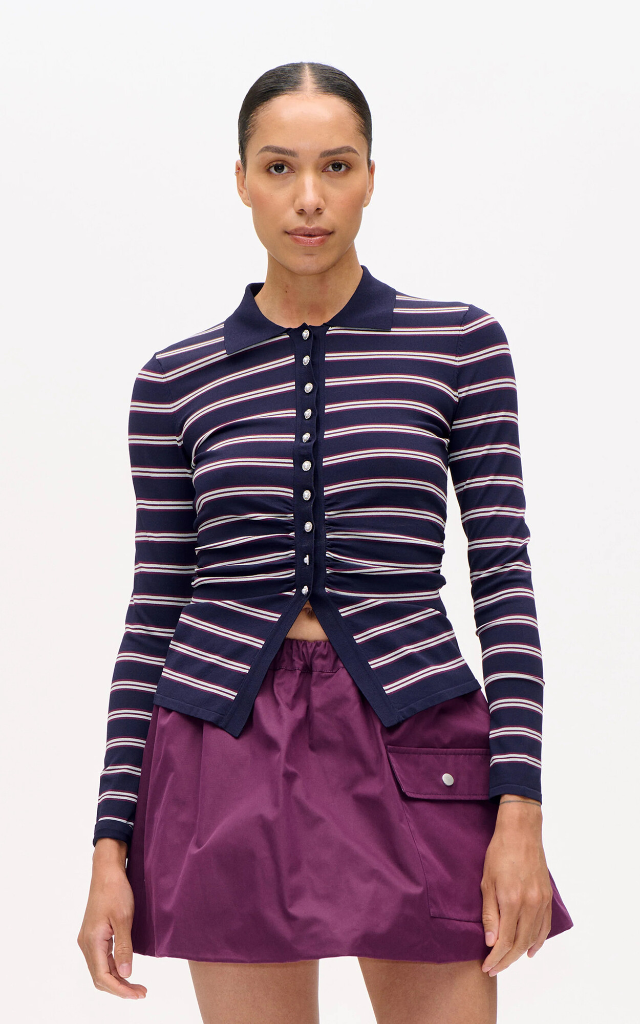 Marineblauw T-shirt/top