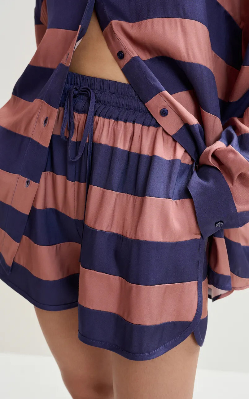Blauw Short