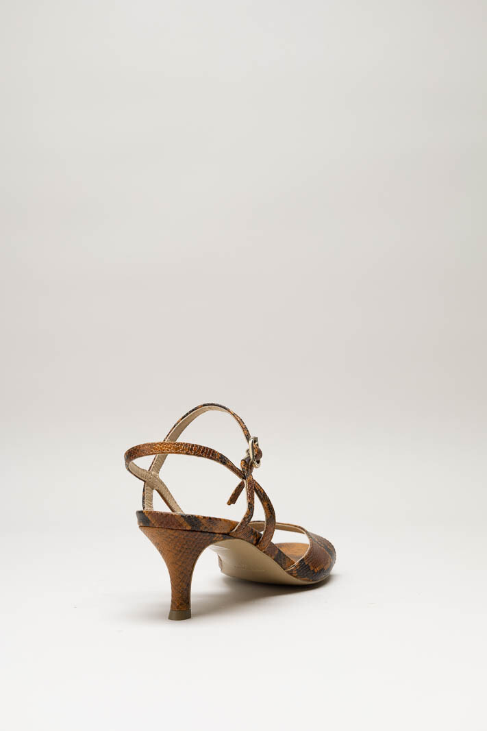 Roestbruin Sandaal hak image