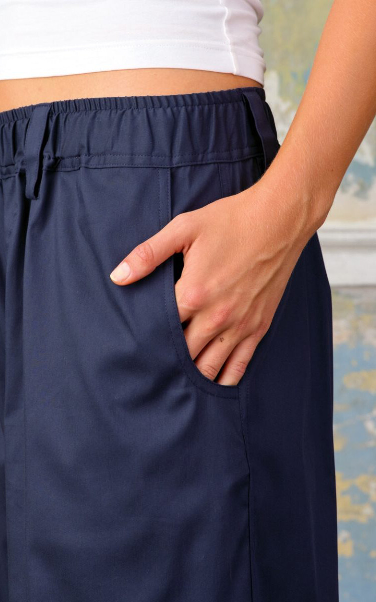 Marineblauw Broek image