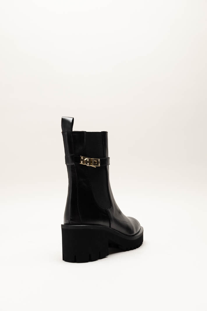 Zwart Enkellaars hak image