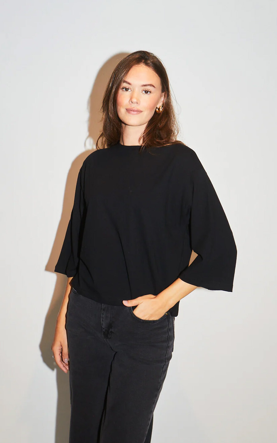 Zwart T-shirt/top