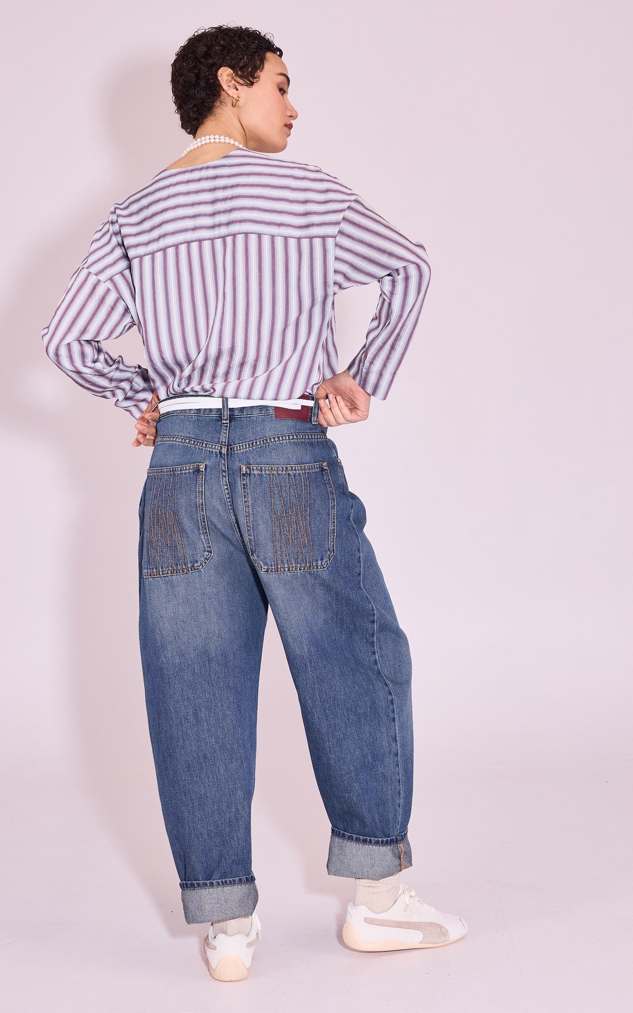Blauw Jeansbroek image