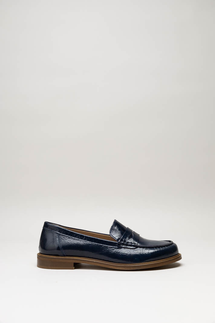 Donkerblauw Mocassin