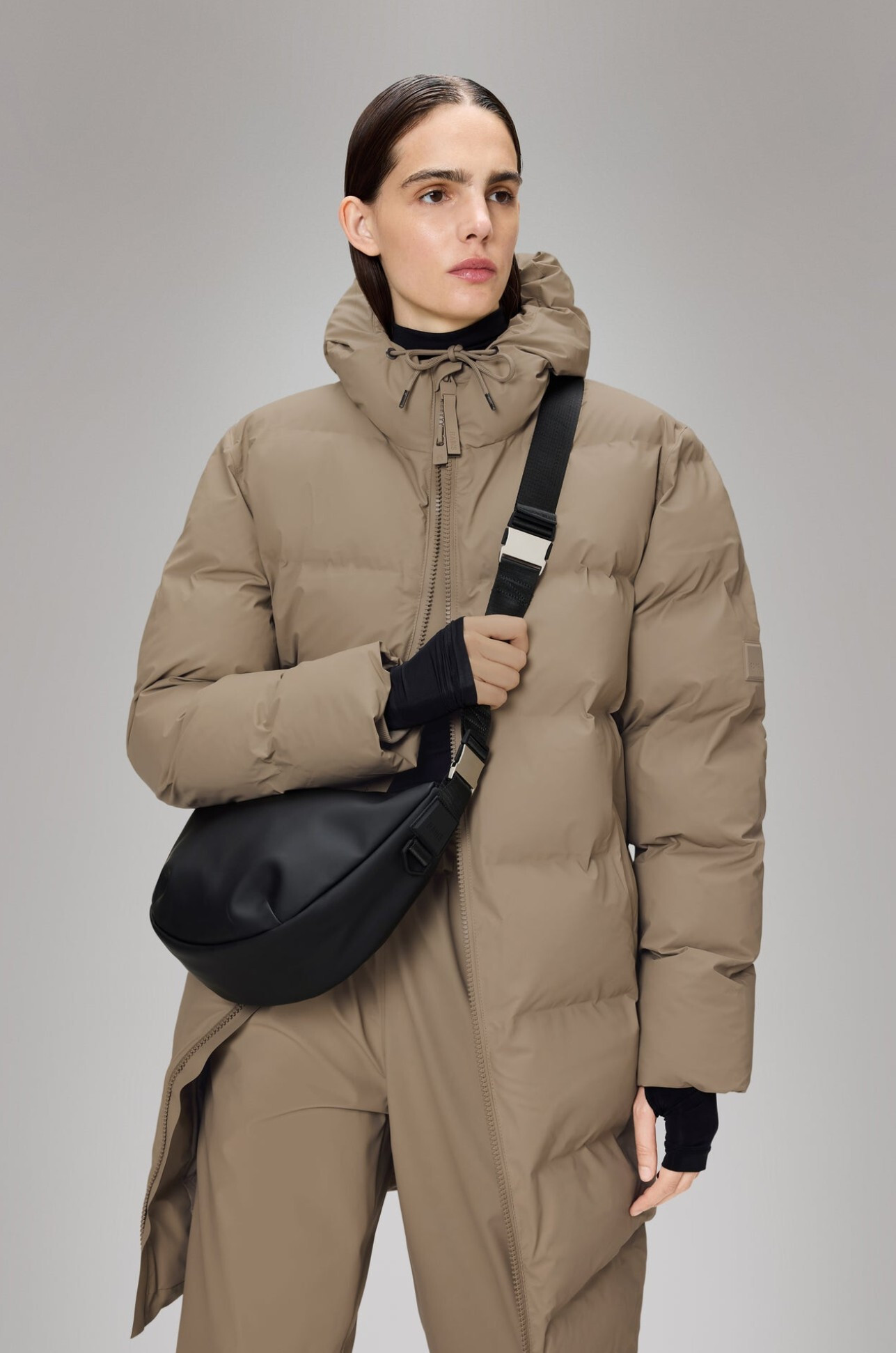 Zwart Schoudertas image