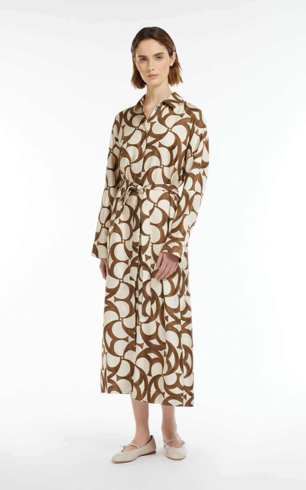 Beige Jurk image