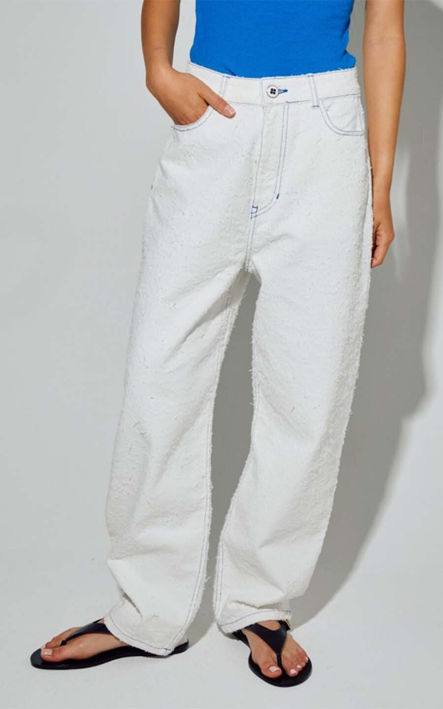 Wit Jeansbroek image