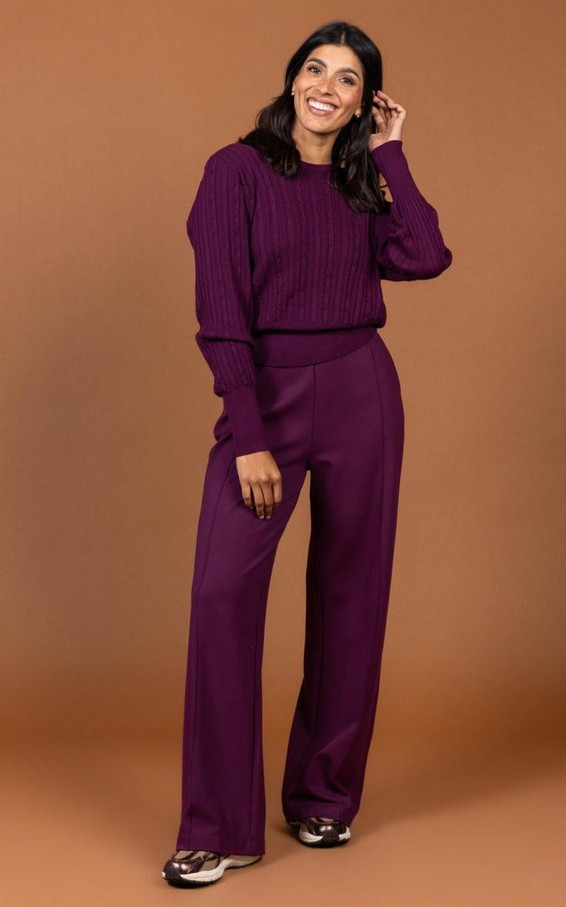 Aubergine Broek