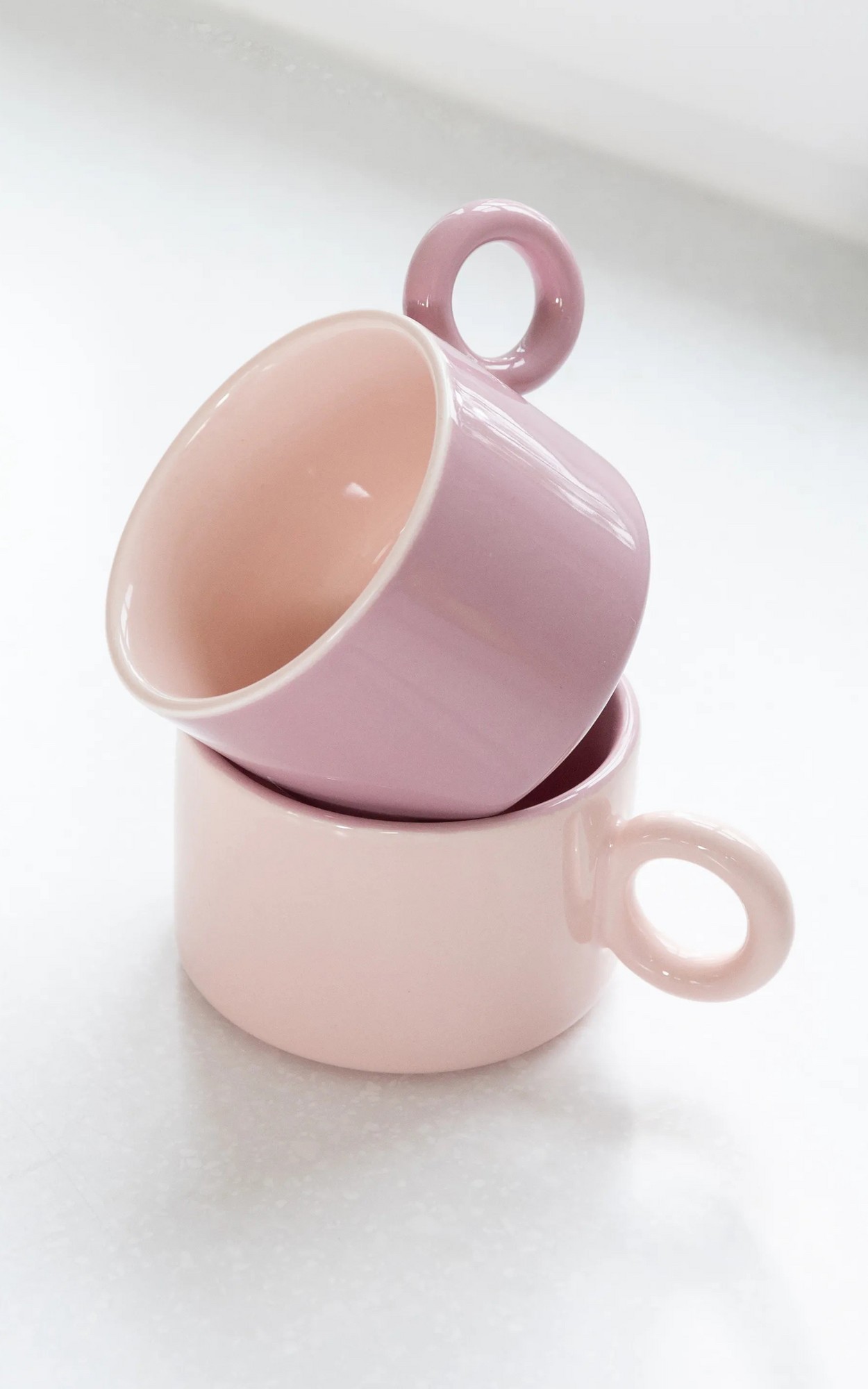 Roze Servies en glazen