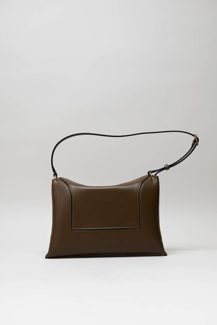 Donkerbruin Handtas image