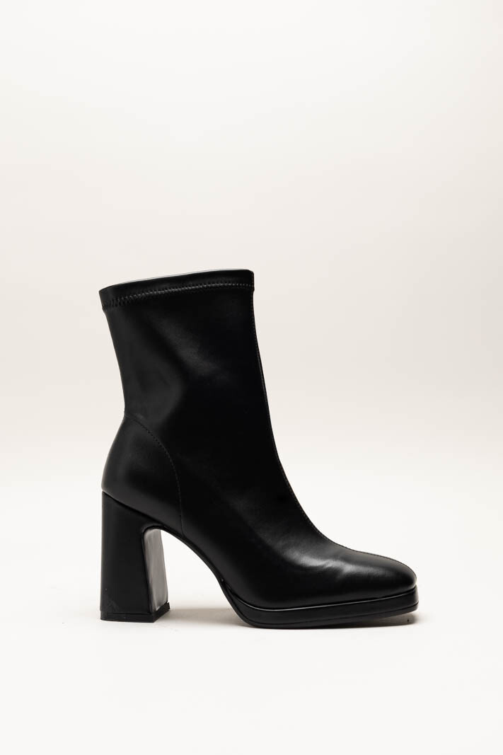 Zwart Enkellaars hak