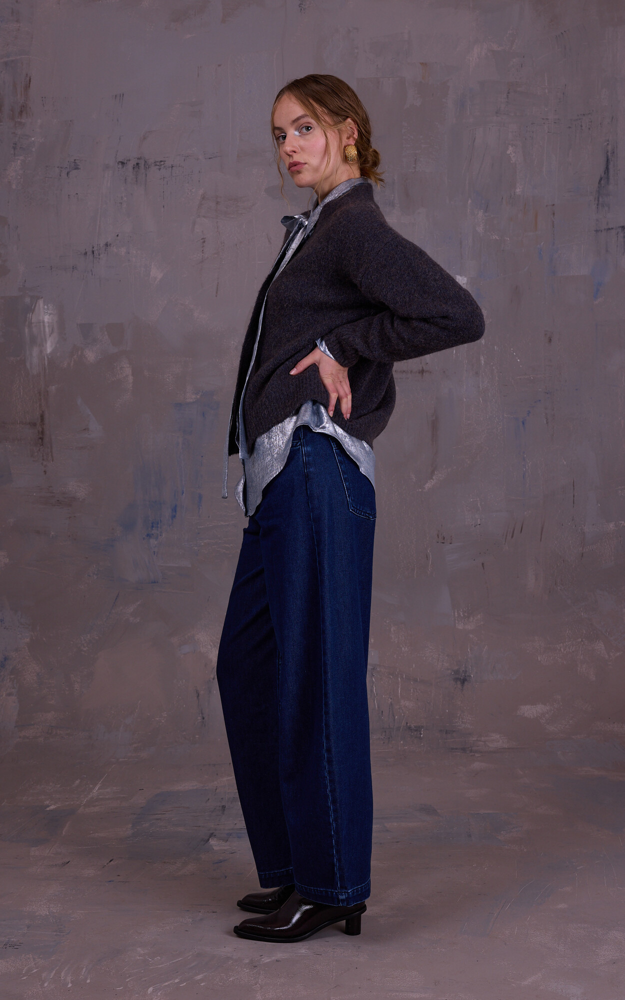 Blauw Cardigan