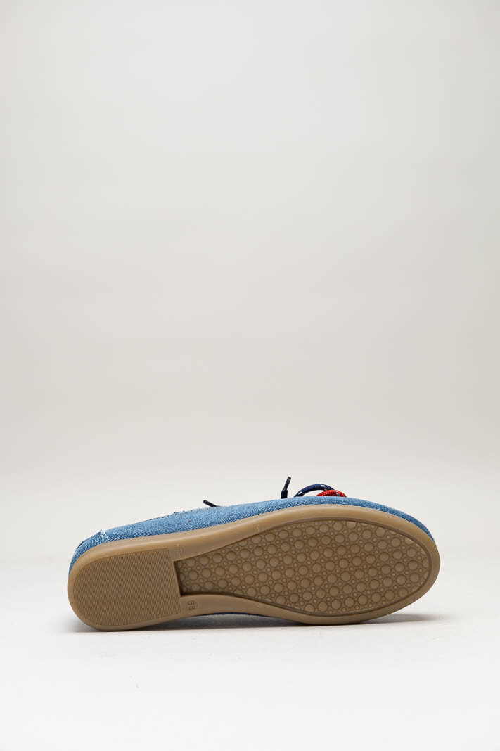 Blauw Bootschoen image