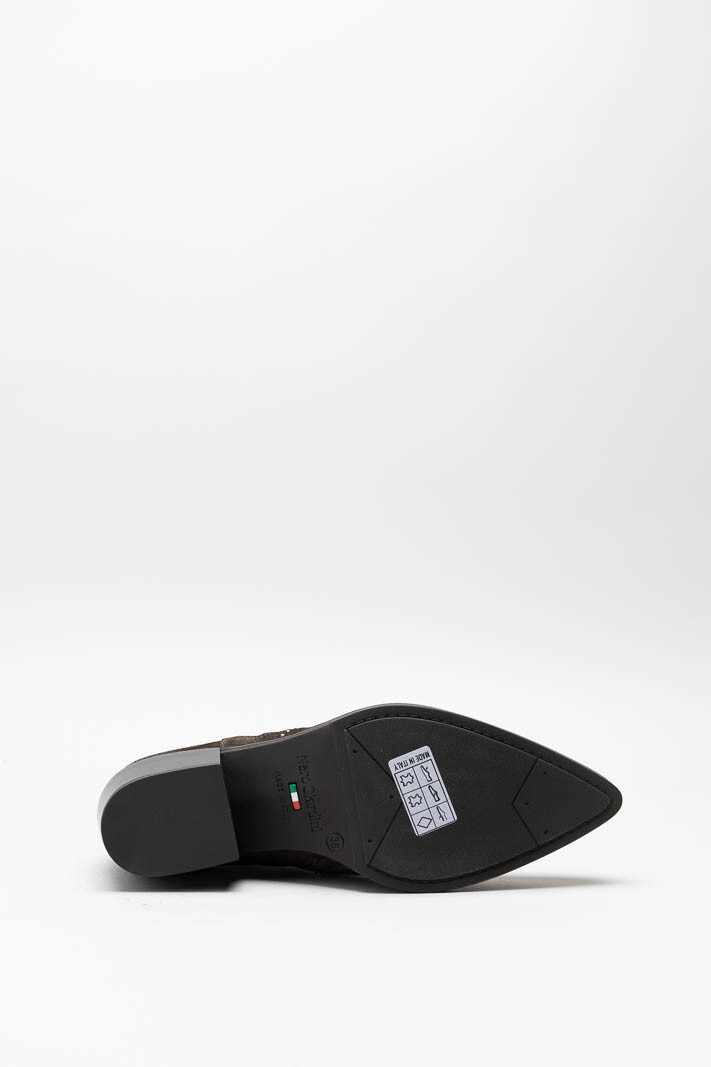 Donkerbruin Enkellaars hak image