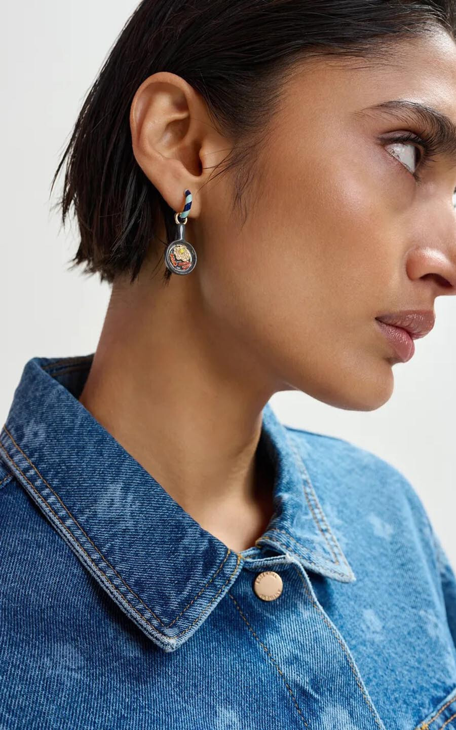 Blauw Oorbellen image