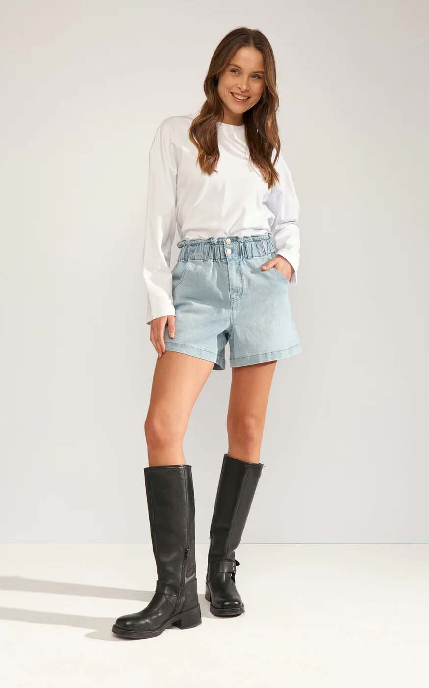 Blauw Short