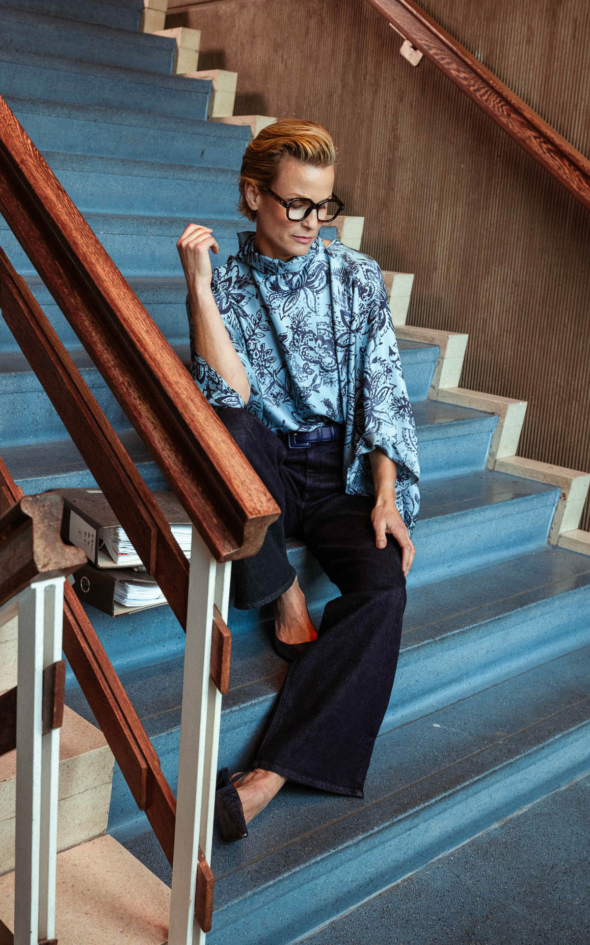 Blauw Blouse