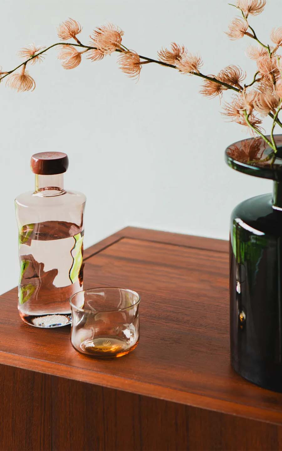 Bruin Servies en glazen