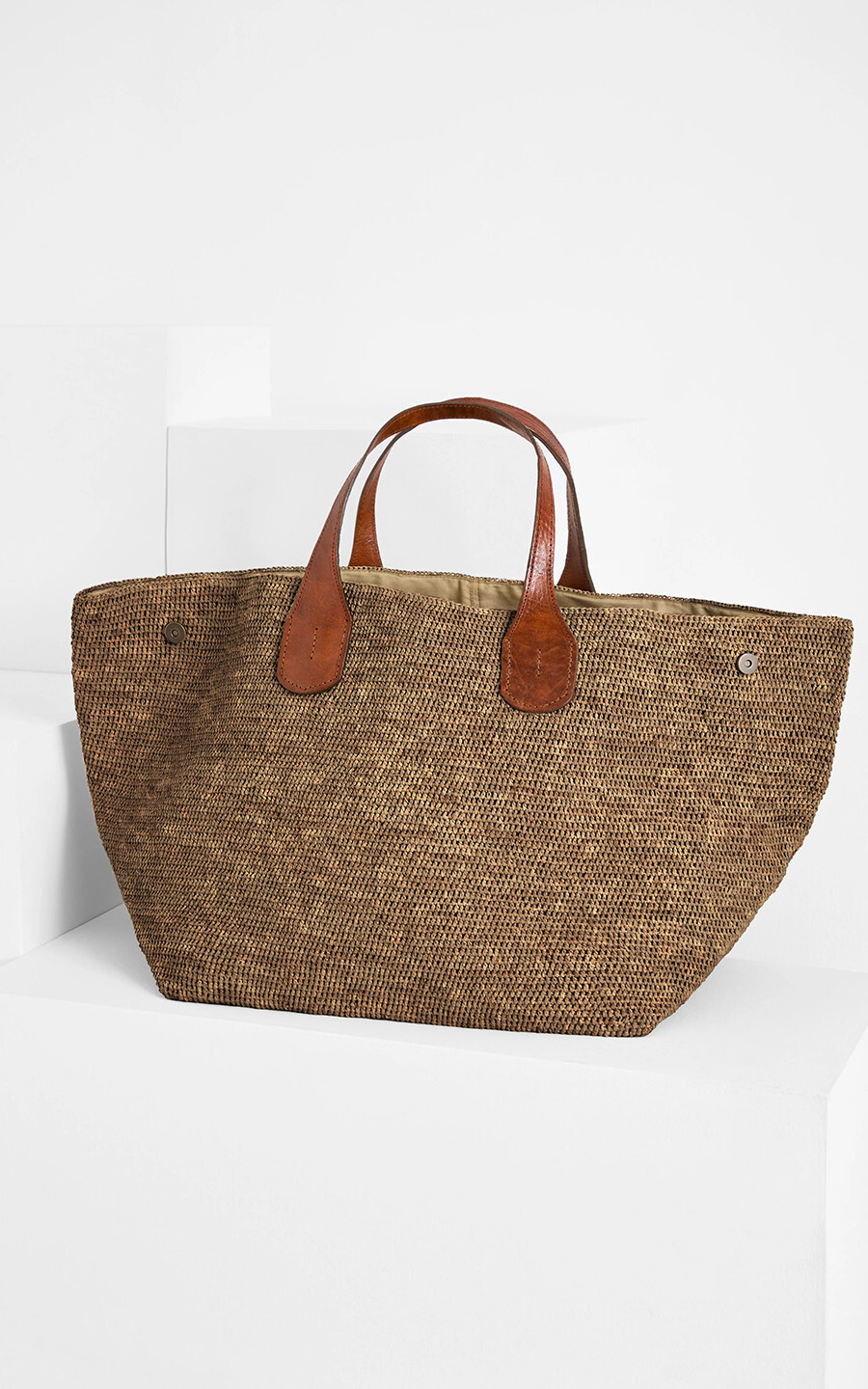Donkerbeige Handtas
