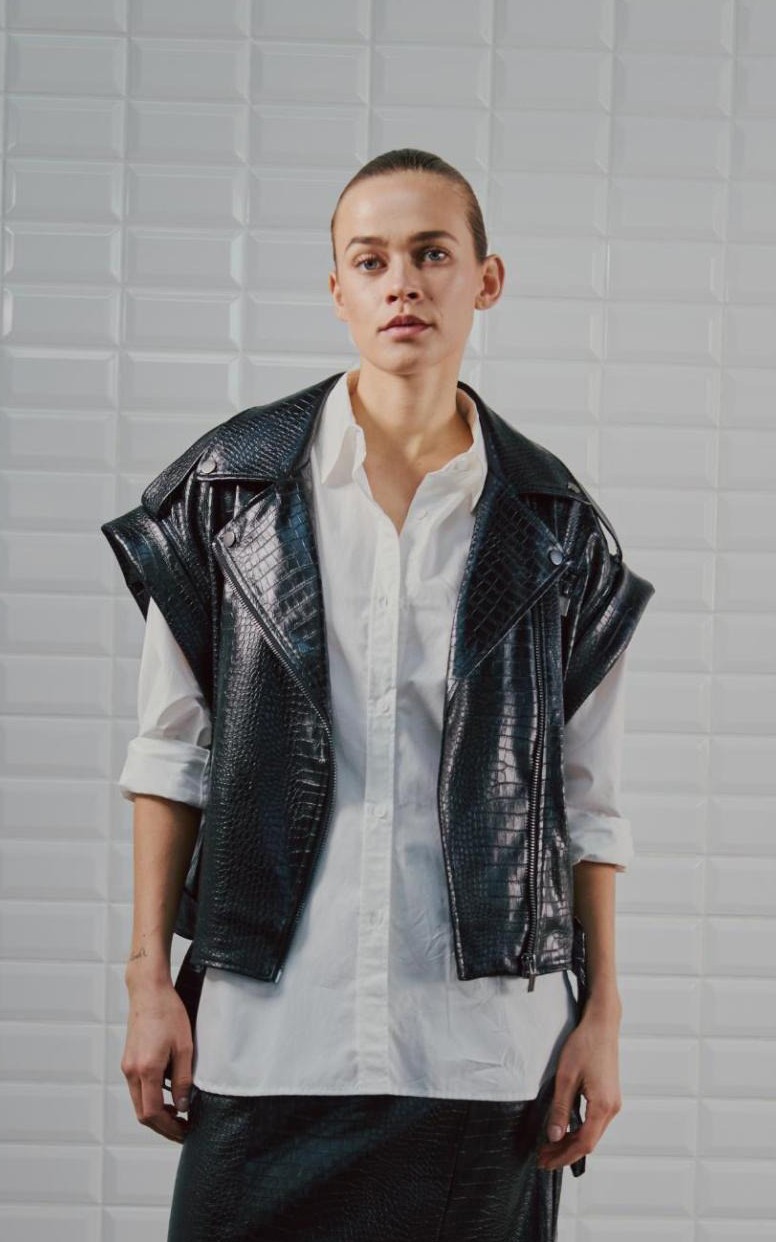 Zwart Vest mouwloos